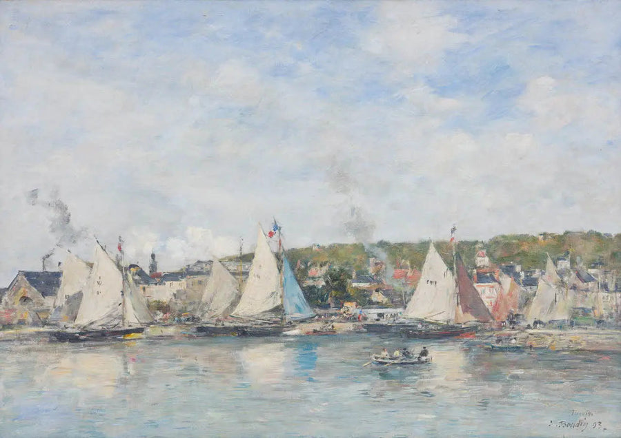 El puerto de Trouville - Eugène Boudin