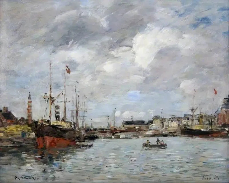 El puerto de Trouville - Eugène Boudin
