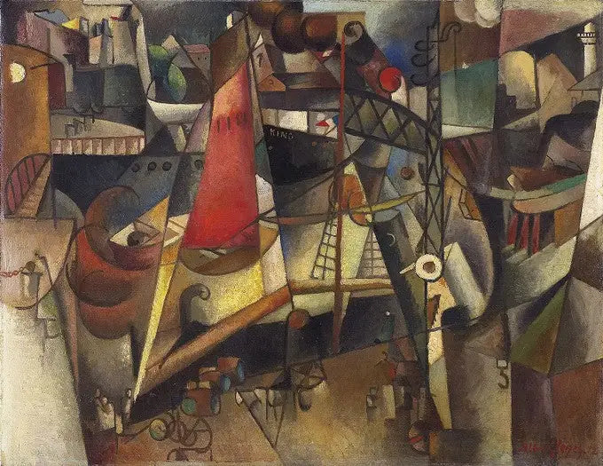 El puerto (Marsella) - Albert Gleizes