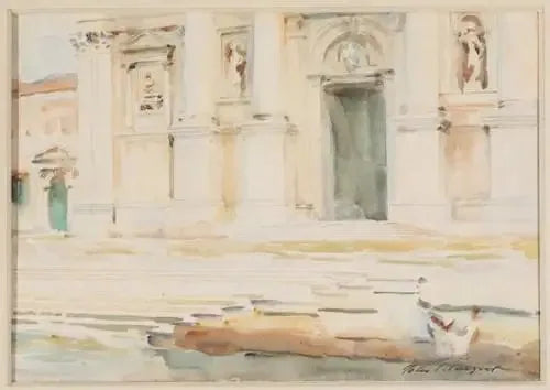 El portal de S. Giorgio Maggiore, Venecia - John Singer Sargent