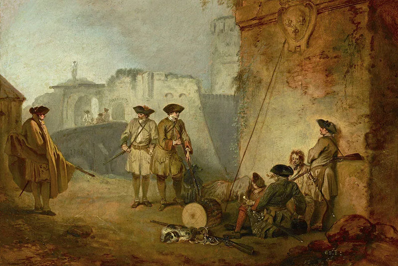 El portal de Valenciennes - Antoine Watteau