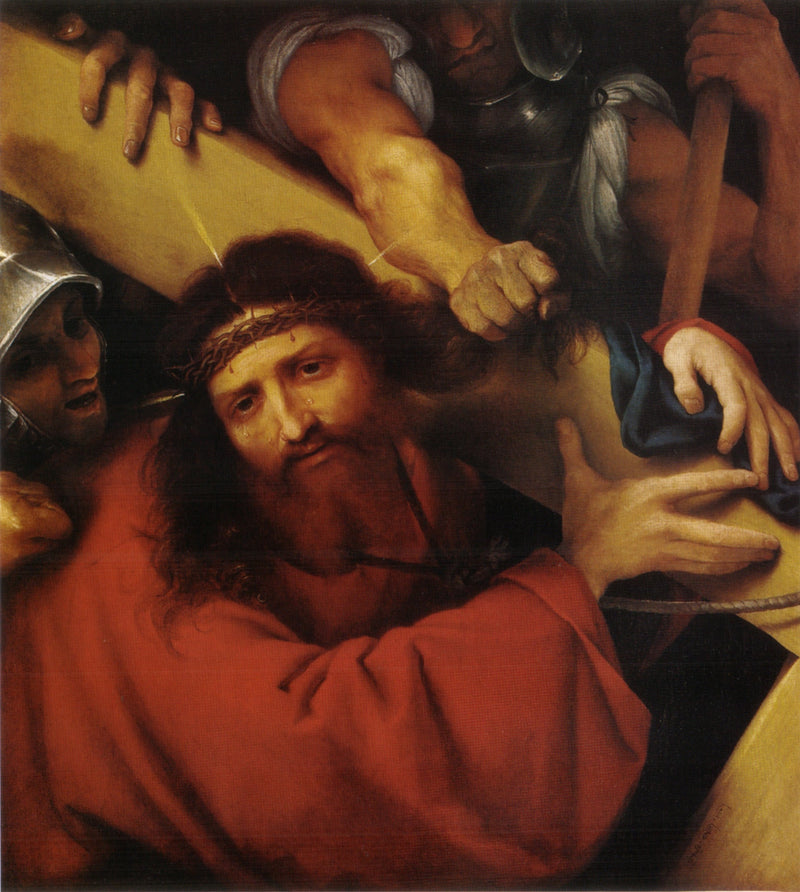 El transporte de la cruz - Lorenzo Lotto