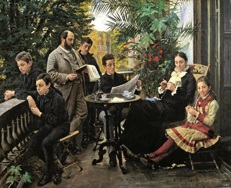 El retrato de la familia Hirschsprung - Peder Severin Krøyer