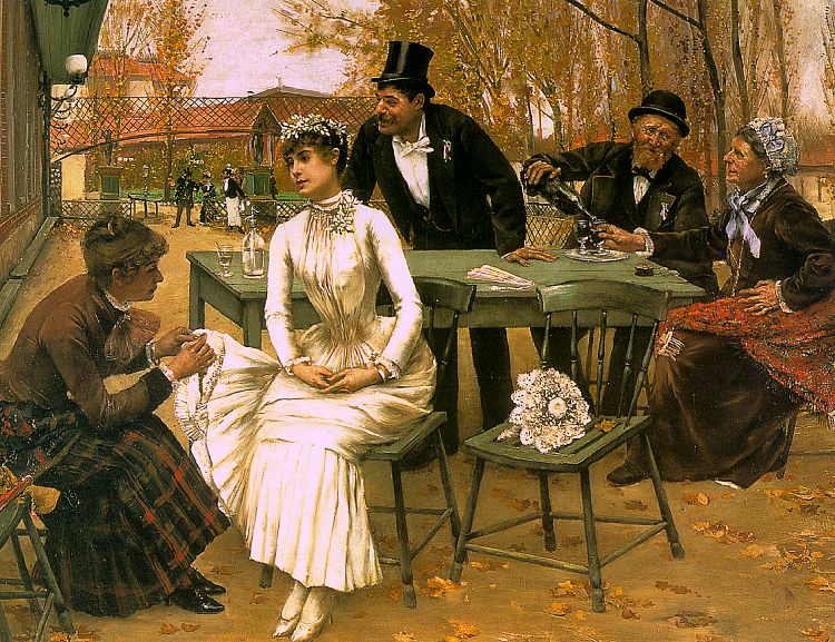 Le Premier Accroc - Norbert Gœneutte image 1 reproduction d’œuvre d’art à l’huile