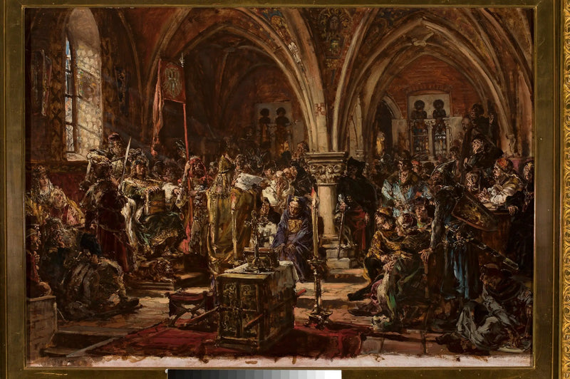 El primer Parlamento de Łęczyca, de la serie « Historia de la civilización en Polonia » - Jan Matejko