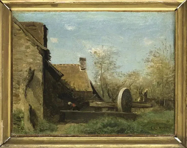 El prensador de Domfront - Jean-Baptiste Camille Corot