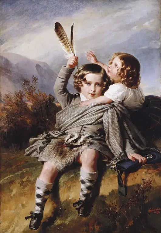 El príncipe Alfredo y la princesa Helena - Franz Xaver Winterhalter