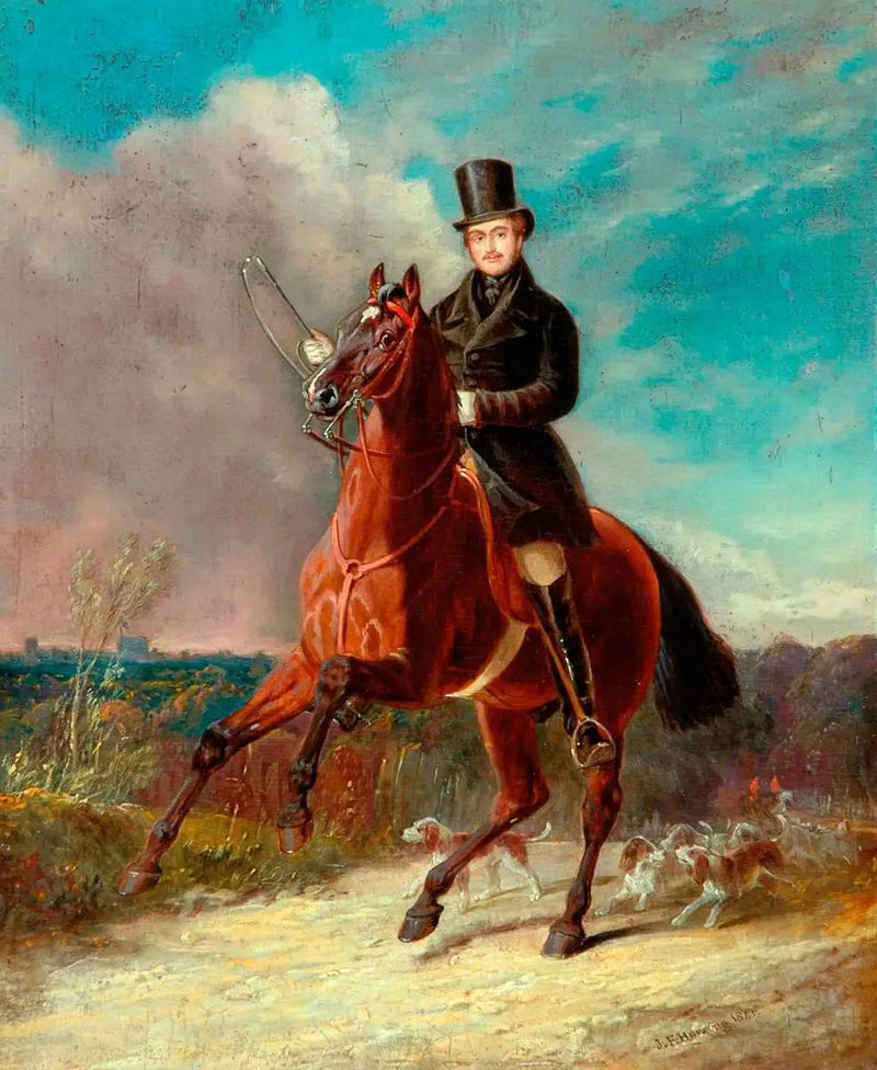 El Príncipe Consorte a caballo - John Frederick Herring, Sr.
