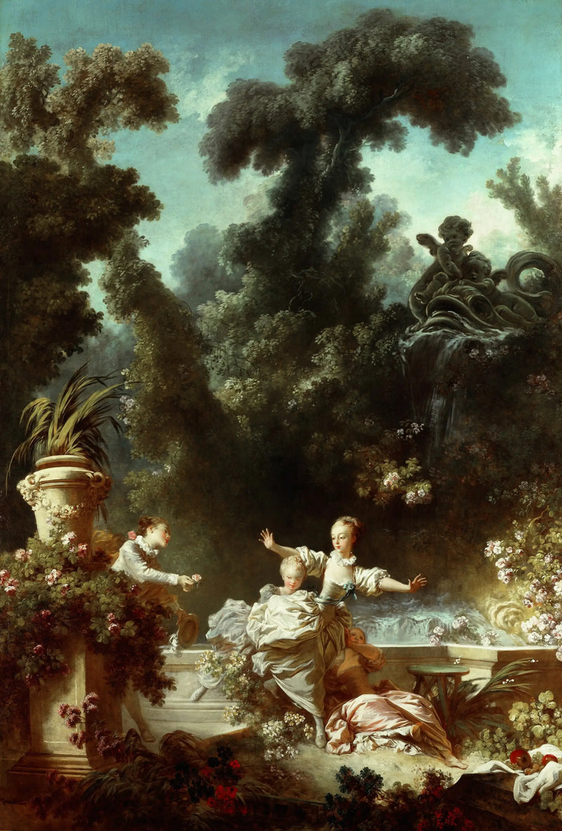 El progreso del amor: la persecución - Jean-Honoré Fragonard