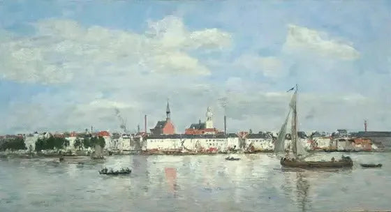 El muelle en Amberes (1874) - Eugène Boudin