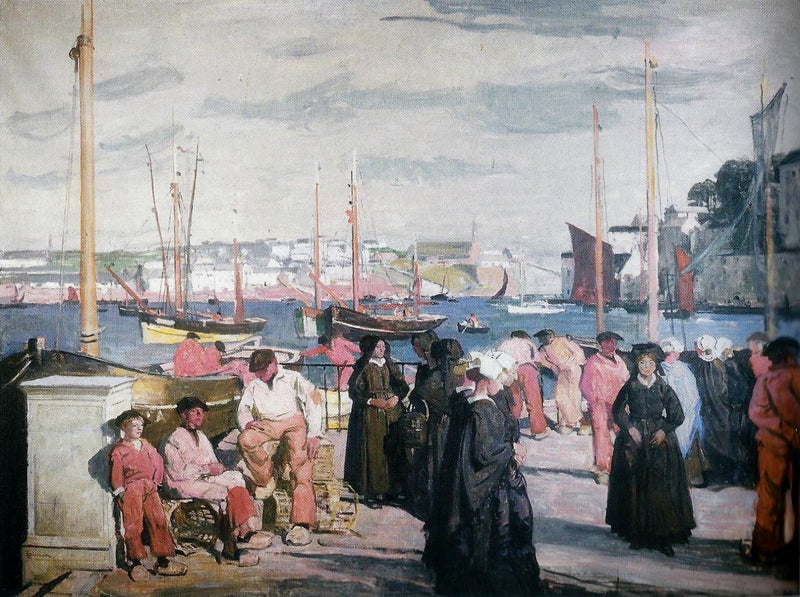 Le quai d'Audierne - Lucien Simon