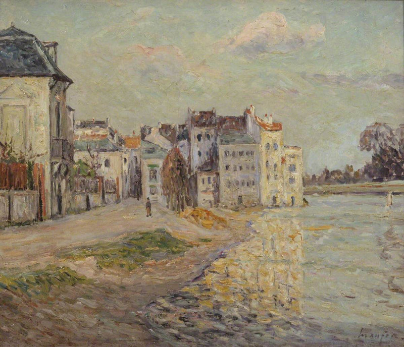 El muelle de Lagny inundado - Maxime Maufra