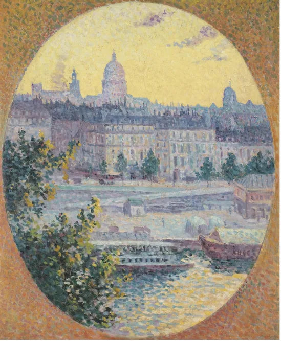 El muelle de Montebello y la colina Sainte-Geneviève - Maximilien Luce
