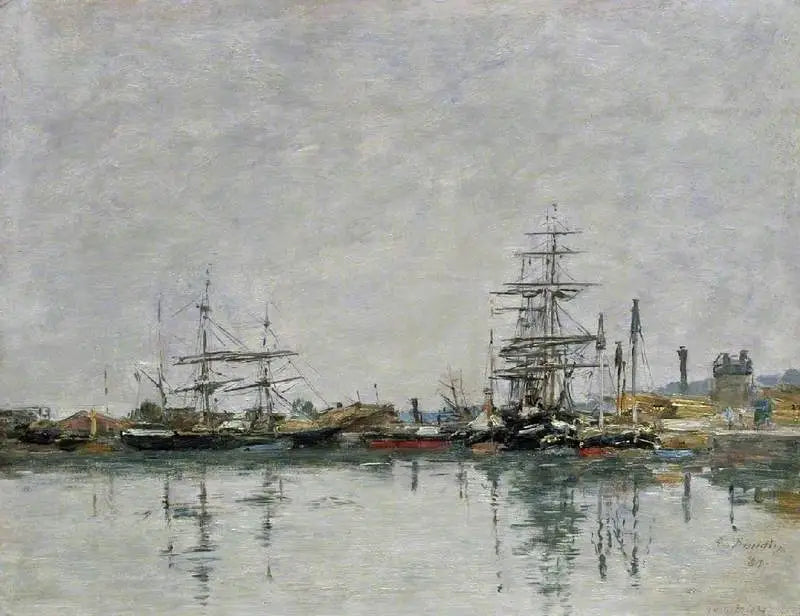 El muelle de Le Havre - Eugène Boudin