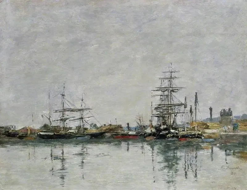 El muelle de Le Havre - Eugène Boudin