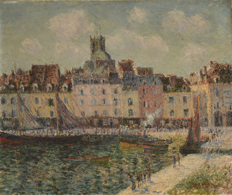 El muelle Duquesne en Dieppe - Gustave Loiseau