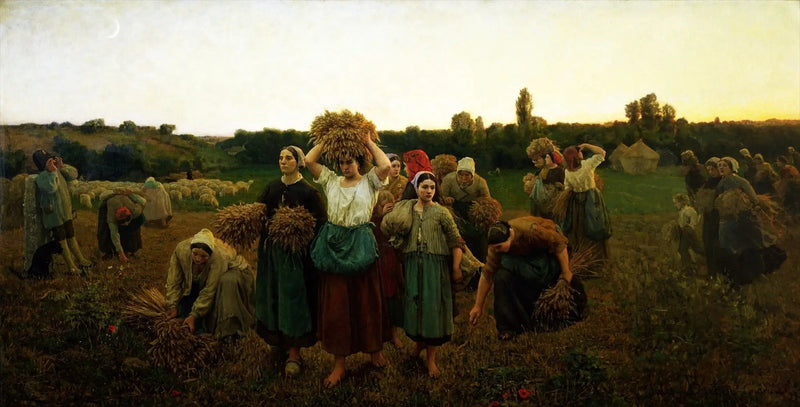 El recordatorio de las recolectoras - Jules Breton