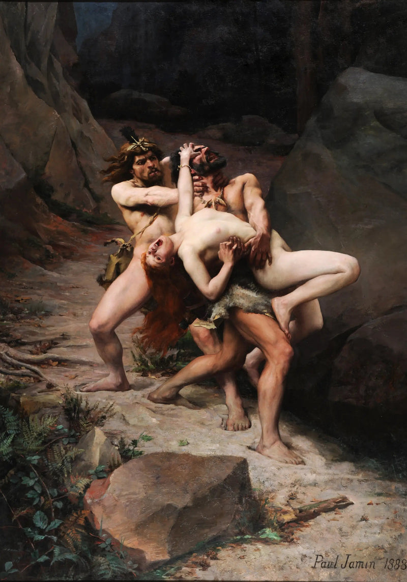 El rapto en la edad de piedra - Paul Jamin