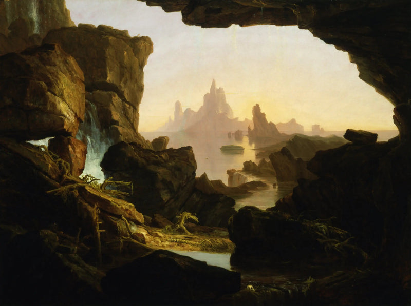 El Reflujo de las aguas del Diluvio - Thomas Cole
