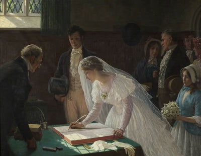 Le registre de mariage - Edmund Blair Leighton - Alpha Reproduction