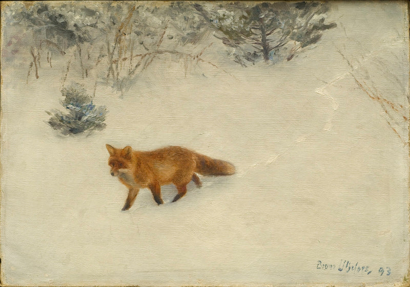 El zorro - Bruno Liljefors