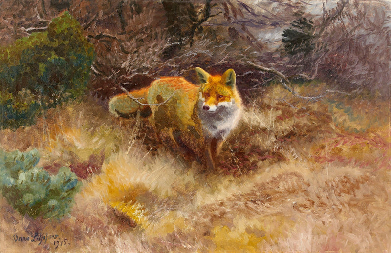 El zorro y el paisaje - Bruno Liljefors