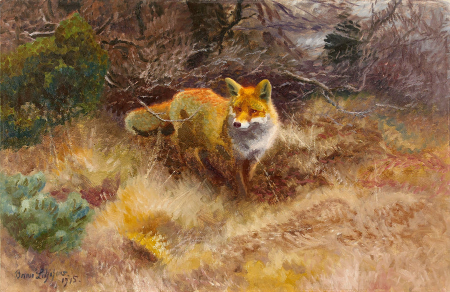 El zorro y el paisaje - Bruno Liljefors