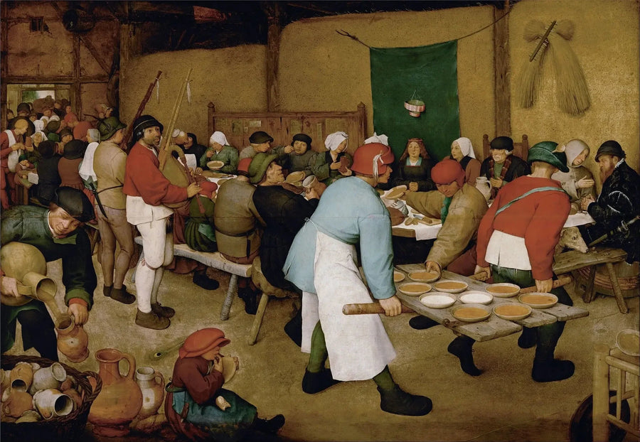 La Cena de Bodas - Pieter Brueghel el Viejo