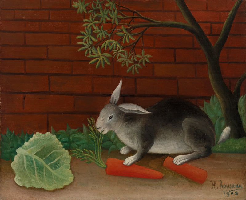 La comida del conejo - Henri Rousseau