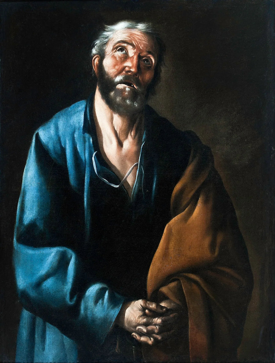 El arrepentimiento de san Pedro - Francisco de Zurbarán