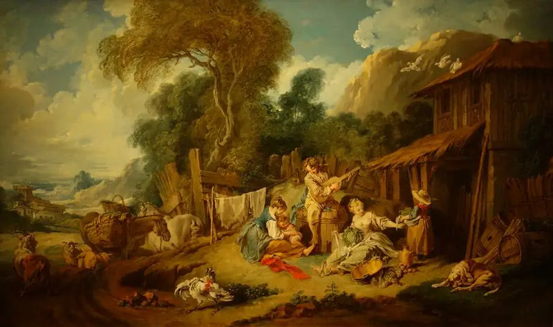 El descanso de los granjeros - François Boucher