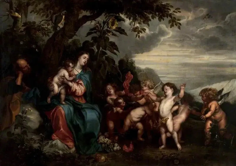 El descanso durante la huida a Egipto - Antoine van Dyck