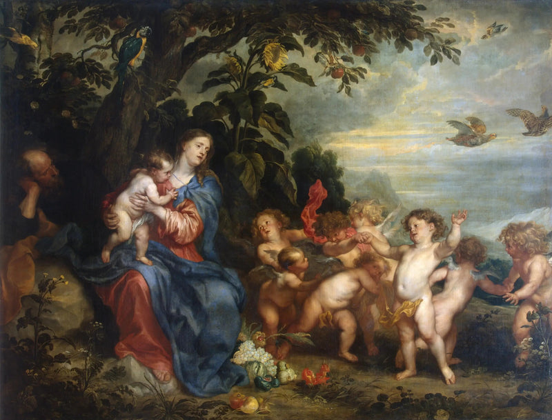 El Reposo durante la huida a Egipto - Antoine van Dyck