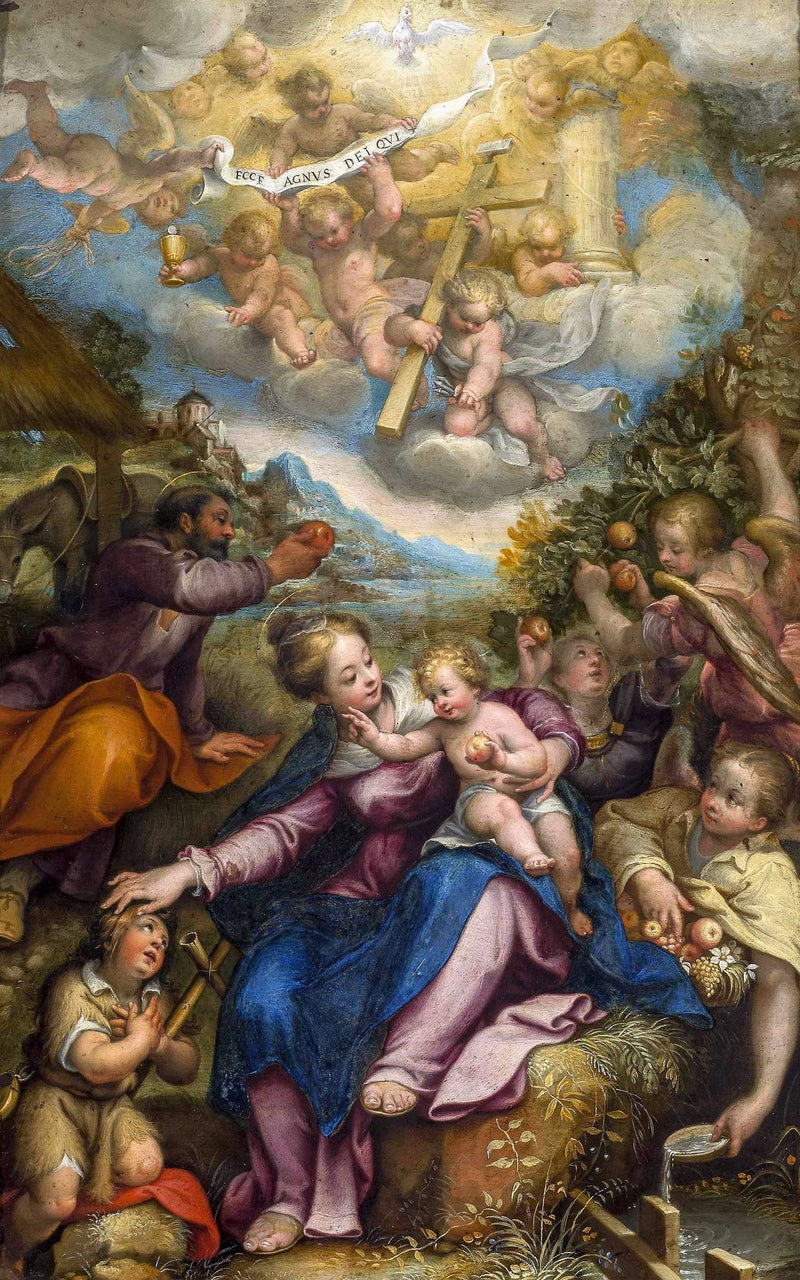 El Reposo durante la huida a Egipto - Denis Calvaert