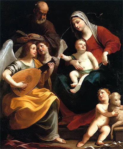 Le Repos pendant la fuite en Égypte - Guido Reni image 1 tableau peint à l’huile sur toile