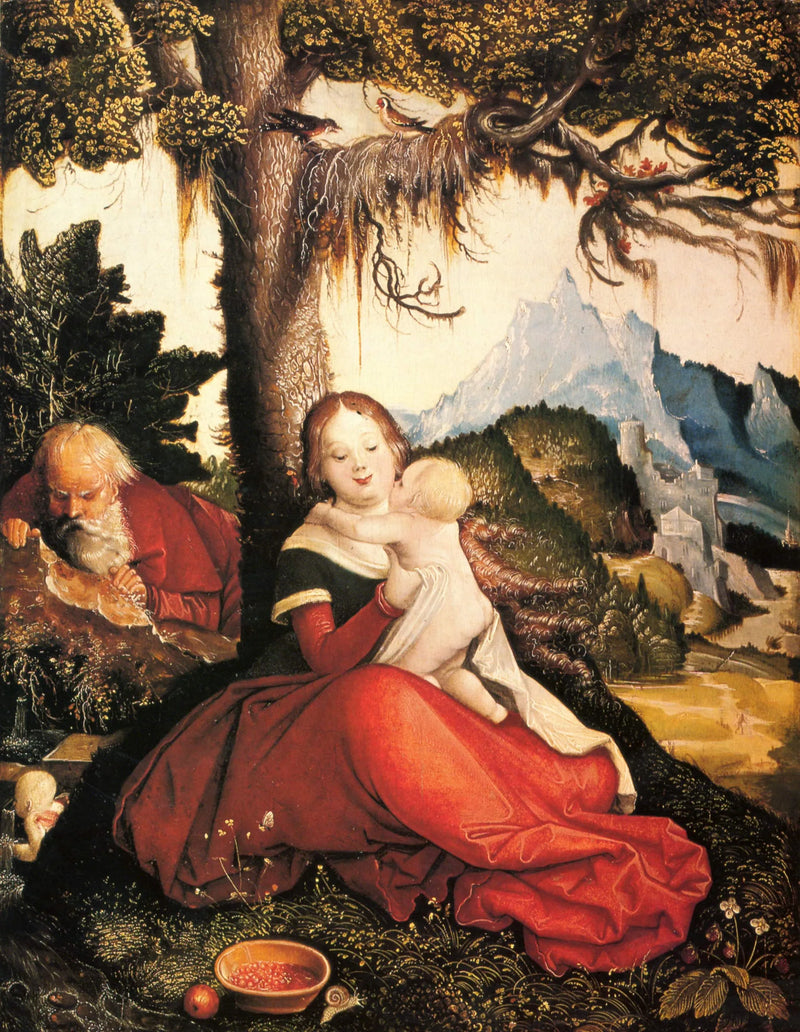 El Reposo durante la huida a Egipto - Hans Baldung Grien