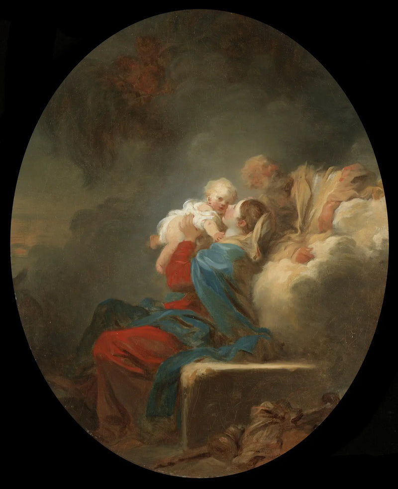 El descanso durante la huida a Egipto - Jean-Honoré Fragonard