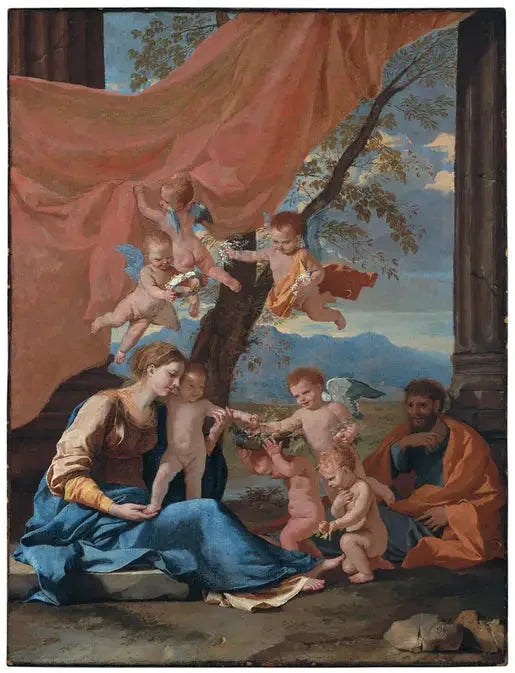 El descanso durante la huida a Egipto - Nicolas Poussin