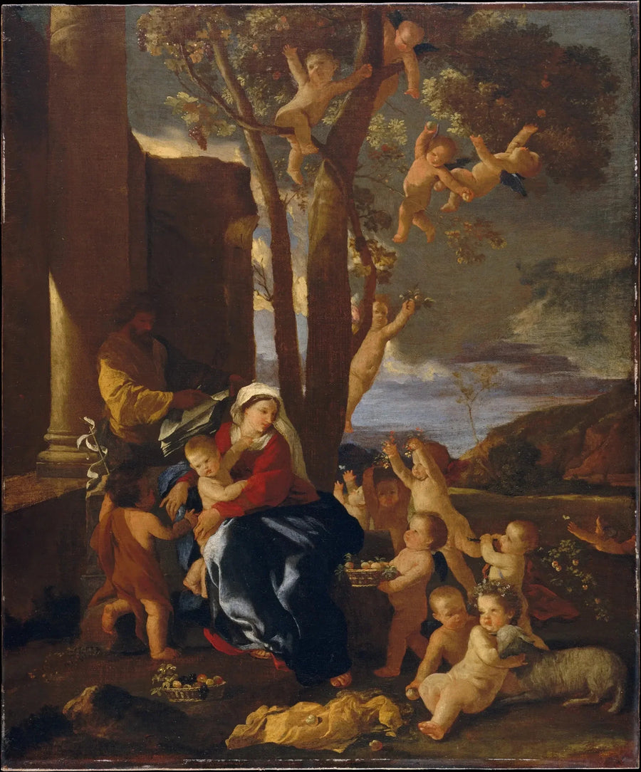 El Reposo durante la huida a Egipto - Nicolas Poussin