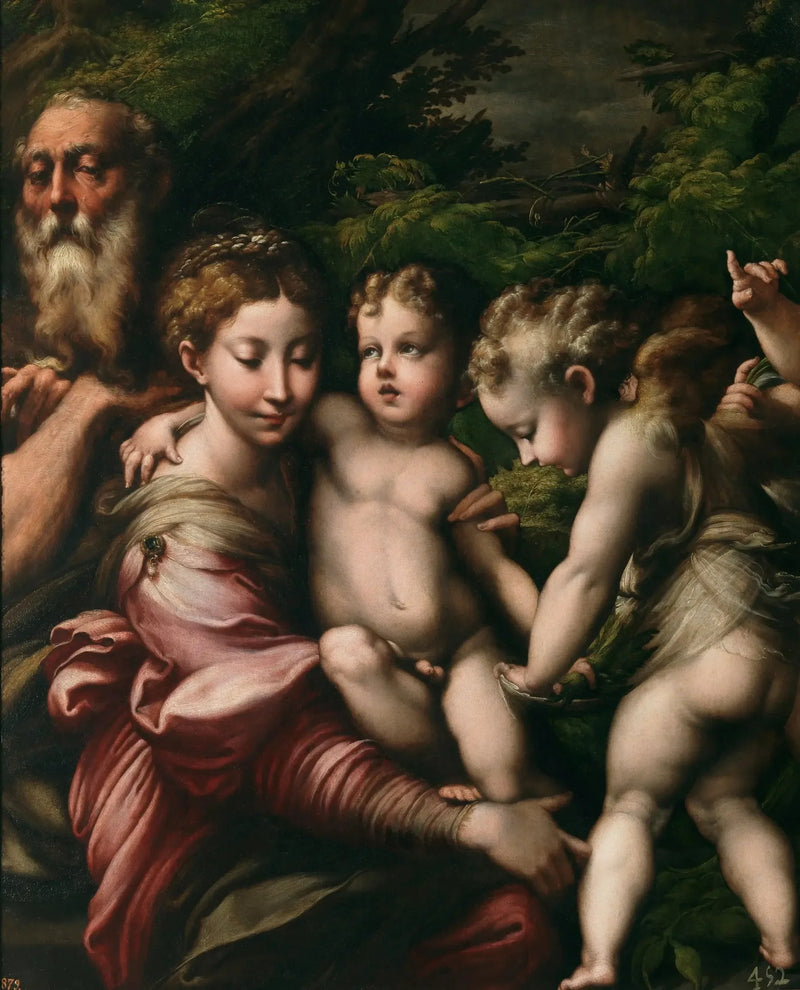 El Reposo durante la huida a Egipto - Parmigianino