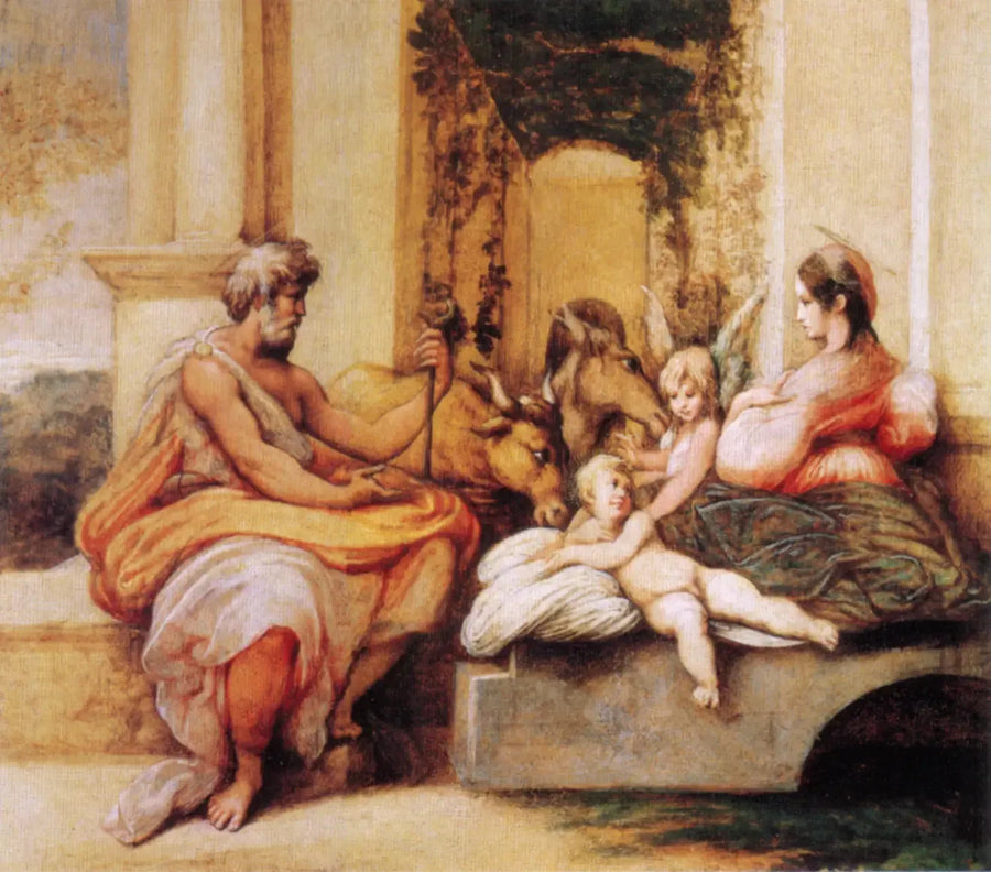 El Reposo durante la huida a Egipto - Parmigianino