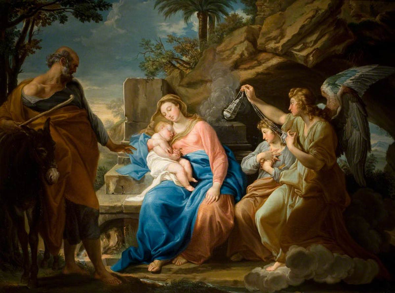 El descanso durante la huida a Egipto - Pompeo Batoni