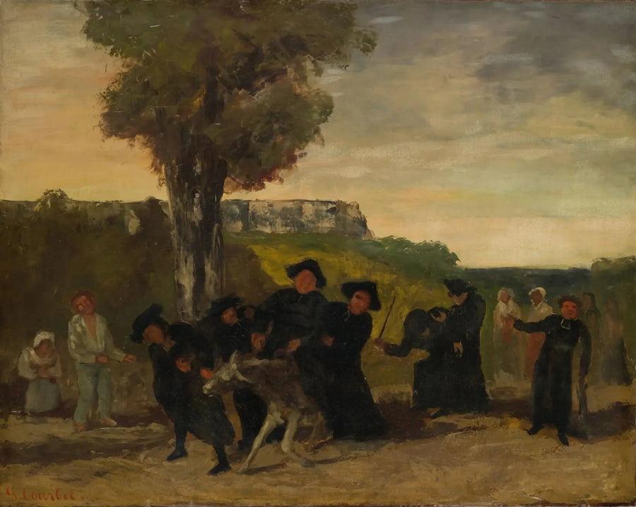 El regreso de la conferencia - Gustave Courbet