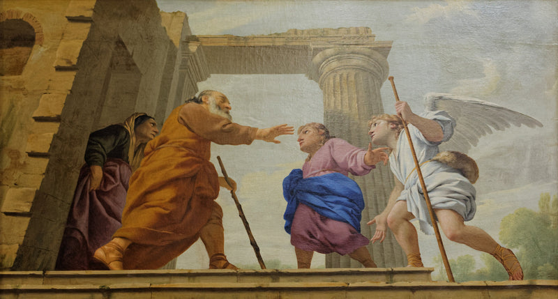 El regreso de Tobías - Eustache Le Sueur