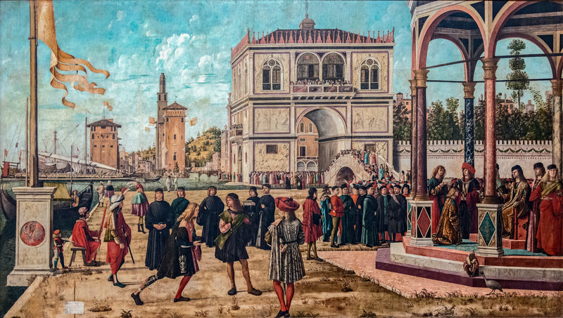 El regreso de los embajadores a la corte de Inglaterra - Vittore Carpaccio