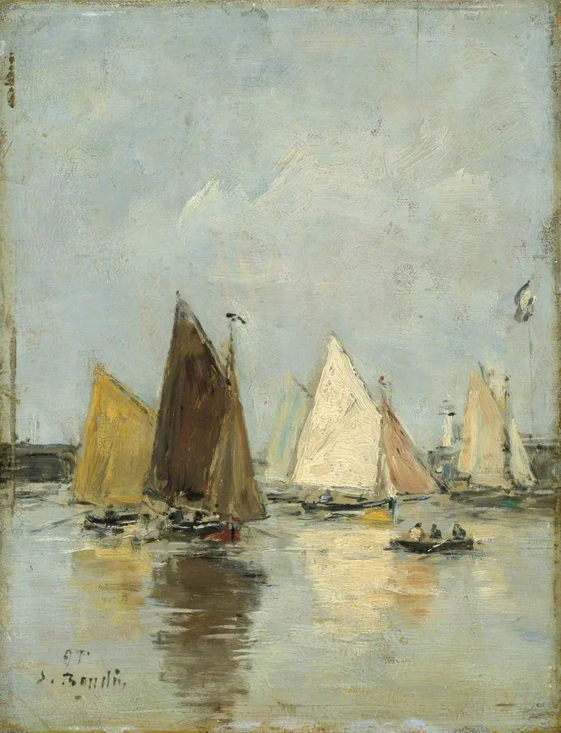 El regreso de los barcos - Eugène Boudin