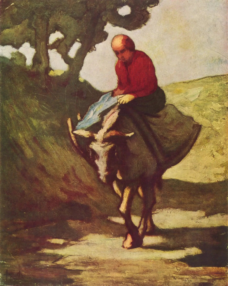 El regreso del mercado - Honoré Daumier