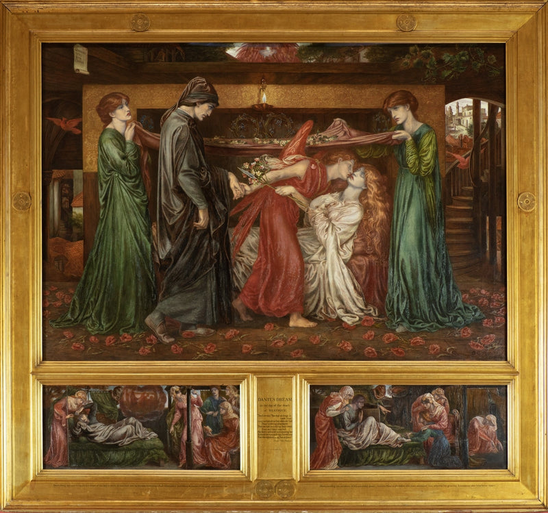 El sueño de Dante en el día de la muerte de Beatriz - Dante Gabriel Rossetti