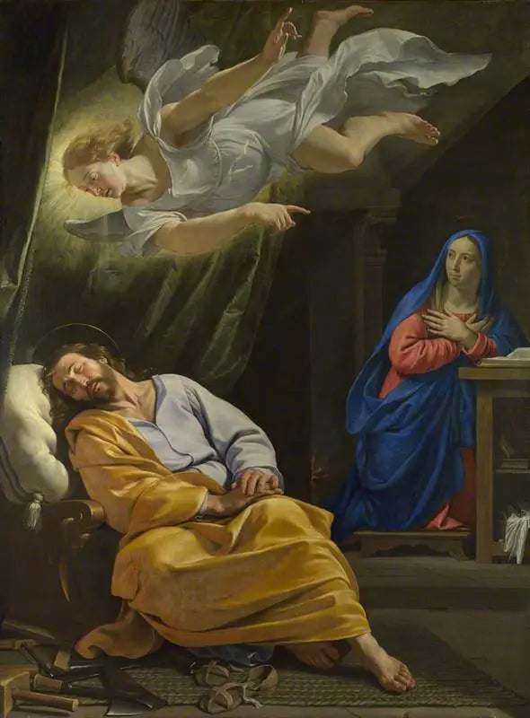 El sueño de san José - Philippe de Champaigne