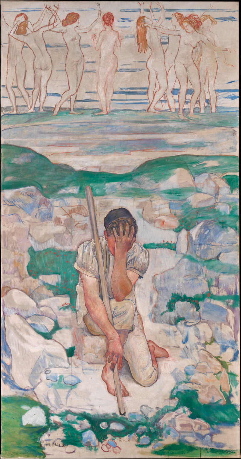 El sueño del pastor (Der Traum des Hirten) - Ferdinand Hodler
